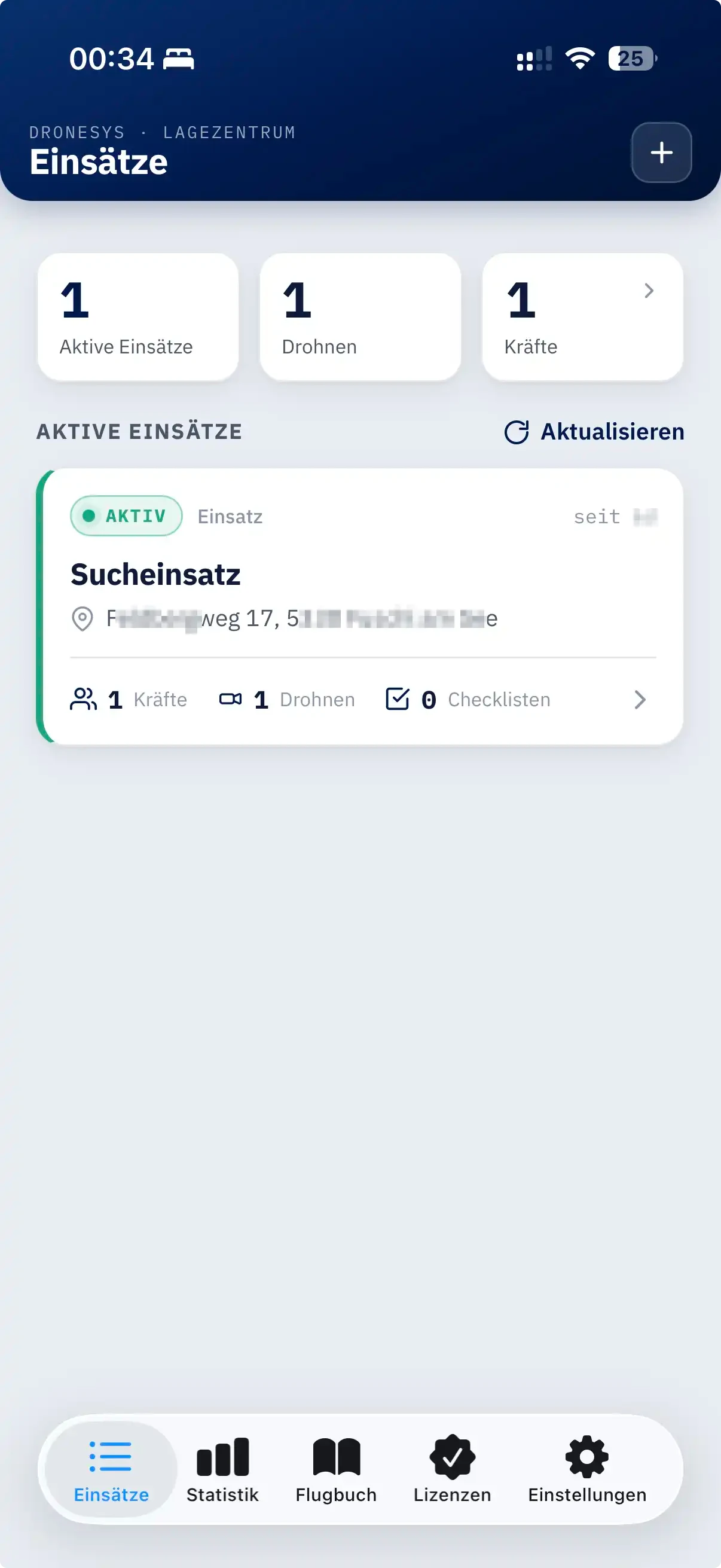 DroneSYS Mobile App — Einsätze im Feld